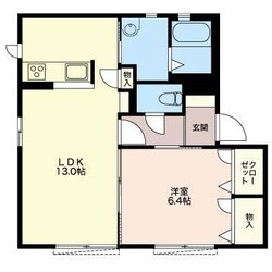 玉垣駅 徒歩13分 1階の物件間取画像